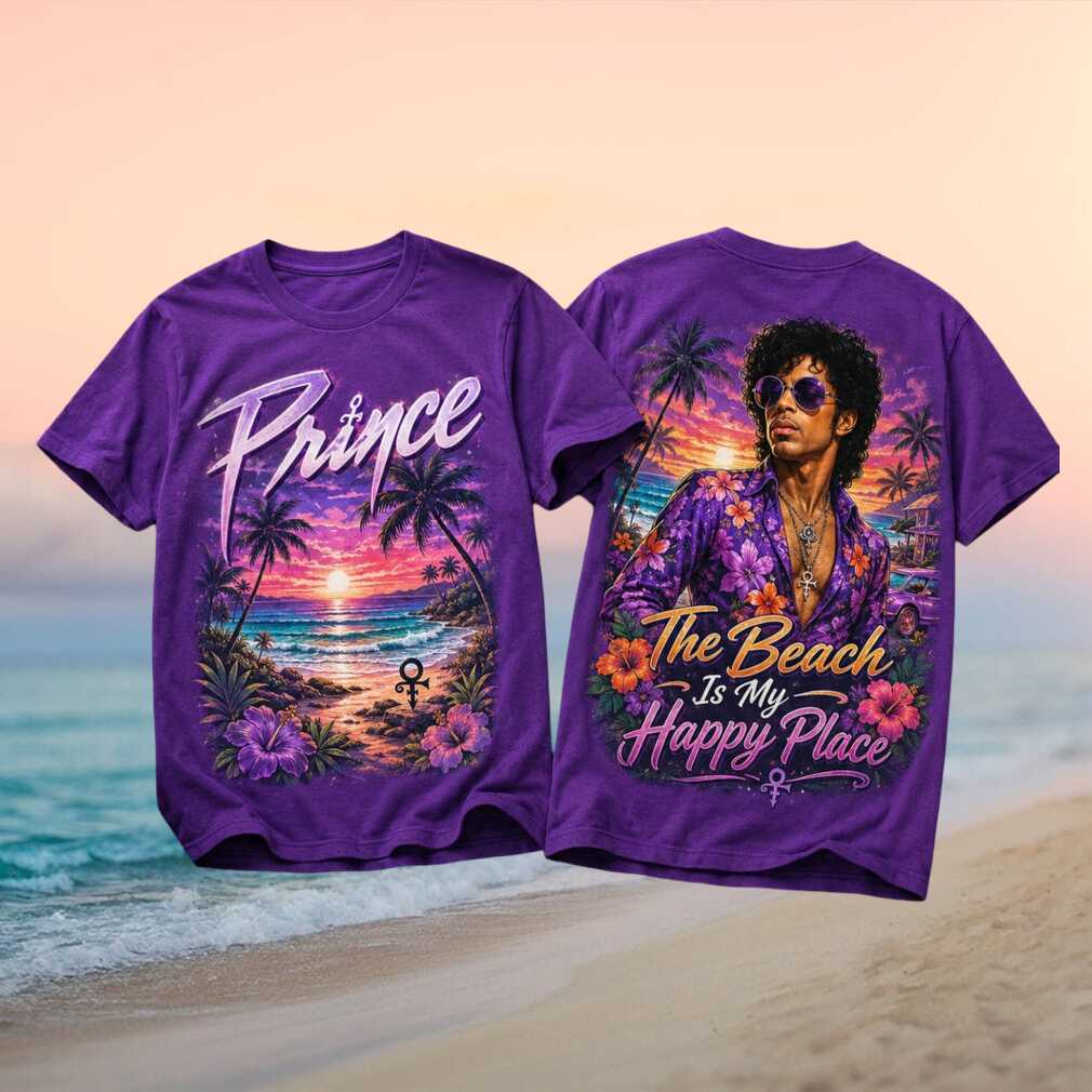 Prince Purple Rain Vacation Vintage Beach Tropical Fans Men Women Shirt