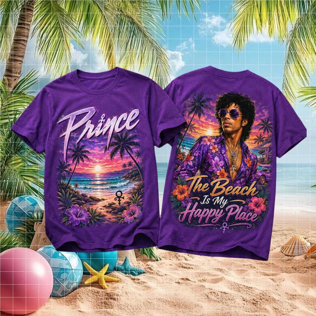 Prince Purple Rain Vacation Vintage Beach Tropical Fans Men Women Shirt