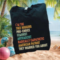 Progressive Feminist Tree Hugging American Patriot T Shirt - Limotees LLC