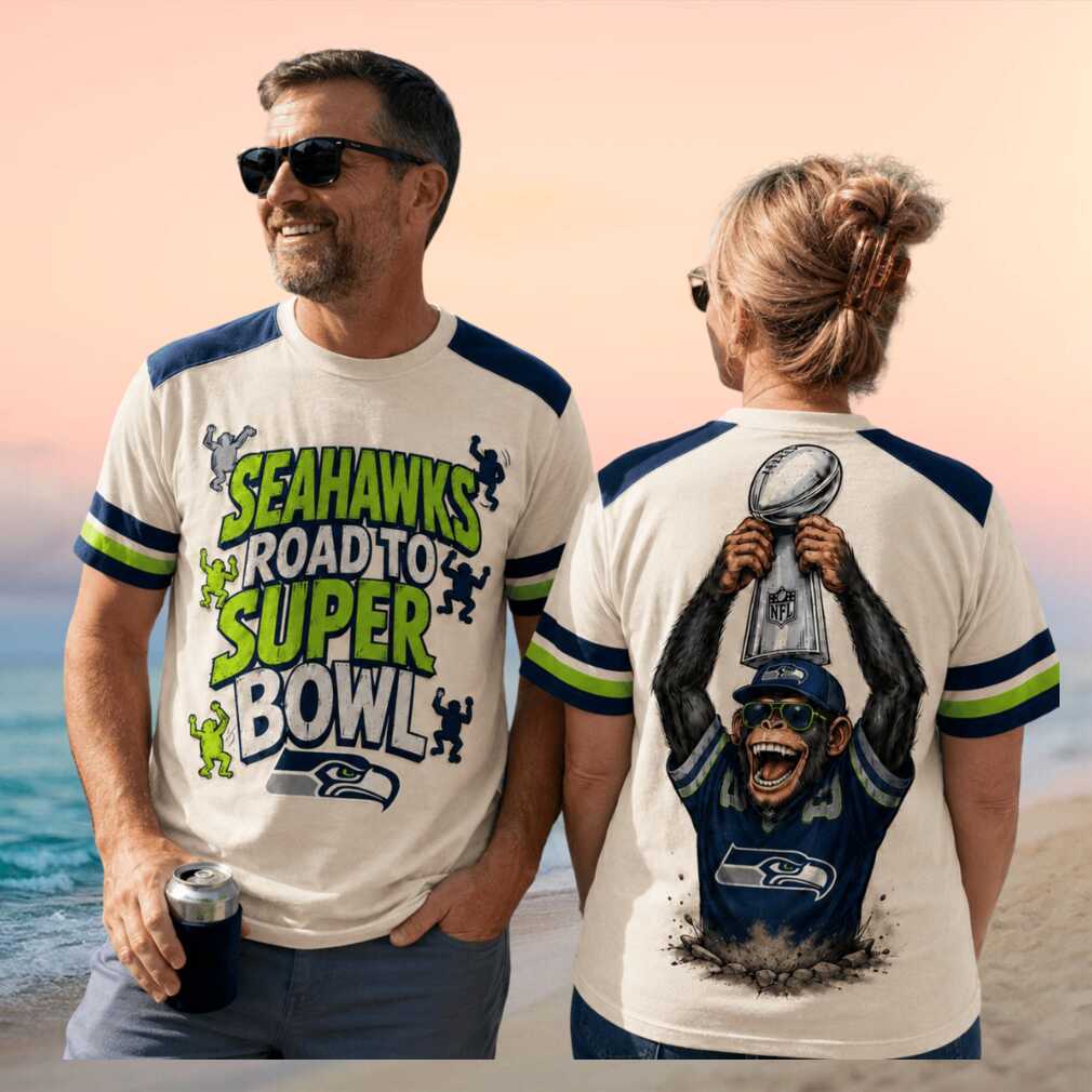 Seattle Seahawks Mascot Road To Super Bowl Football Fan Shirt