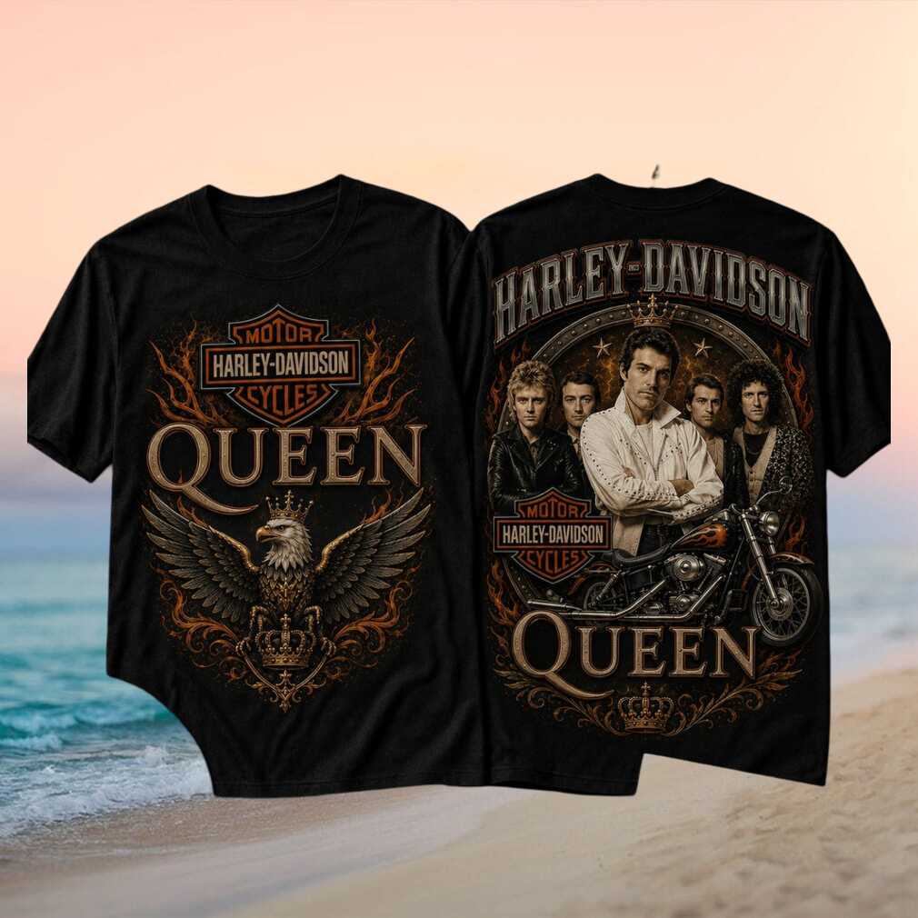 Queen 1977 Live In Concert Vintage Men Women Fans Harley Shirt
