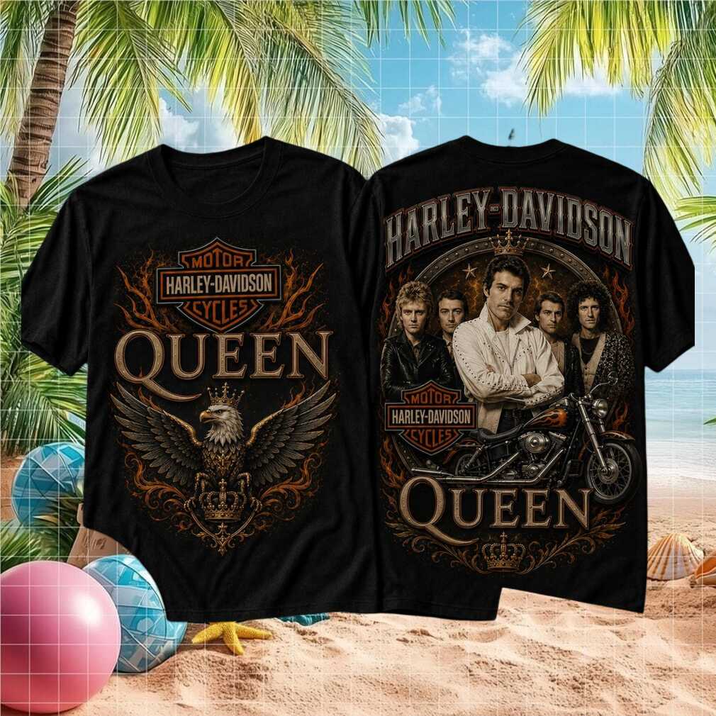 Queen 1977 Live In Concert Vintage Men Women Fans Harley Shirt