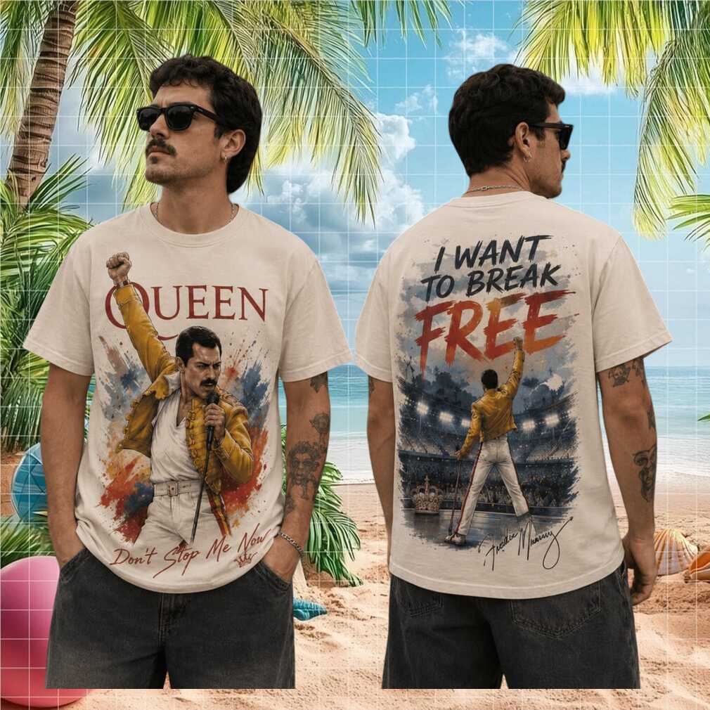 Queen Freddie Mercury I Want To Break Free Rock Band T Shirt