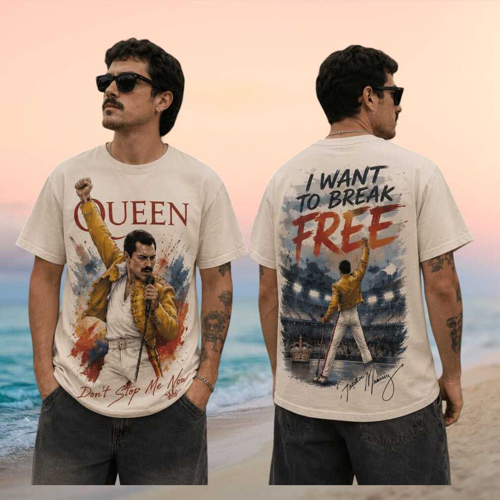Queen Freddie Mercury I Want To Break Free Rock Band T Shirt