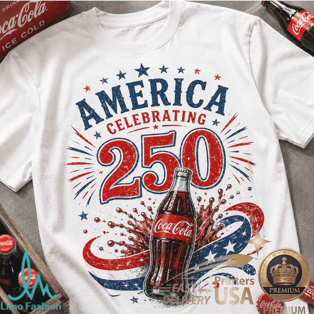 Coca Cola America 250 Years 1776 2026 Classic Soda Patriotic Shirt - Limotees LLC