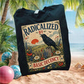 Radicalized By Basic Decency Vintage Crow Nature Graphic T Shirt - Limotees LLC