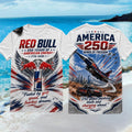 Red Bull America 250 Wings of Freedom Energy Drink Patriotic Fan Shirt - Limotees LLC
