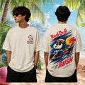 Red Bull Formula One Racing Snoopy Character Cream Colored Shirt