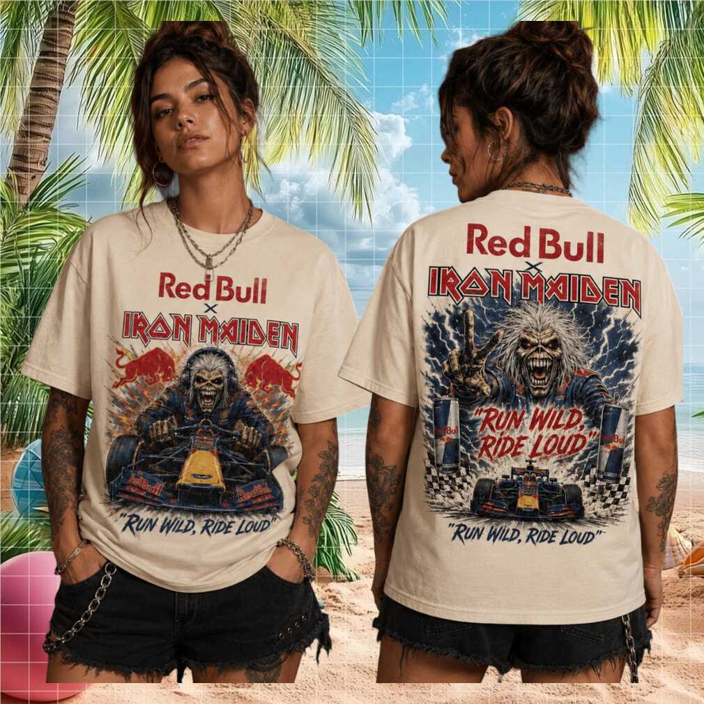 Red Bull x Iron Maiden Run Wild Ride Loud Vintage Retro Shirt - Limotees LLC