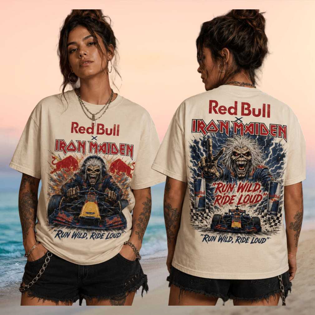 Red Bull x Iron Maiden Run Wild Ride Loud Vintage Retro Shirt - Limotees LLC