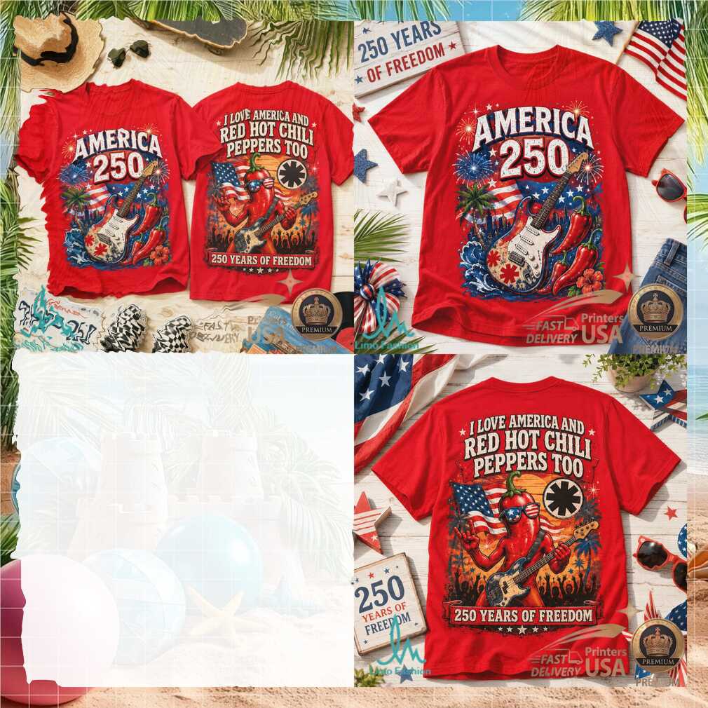 Red Hot Chili Peppers America 250 Years Of Freedom Guitar Shirt - Limotees LLC