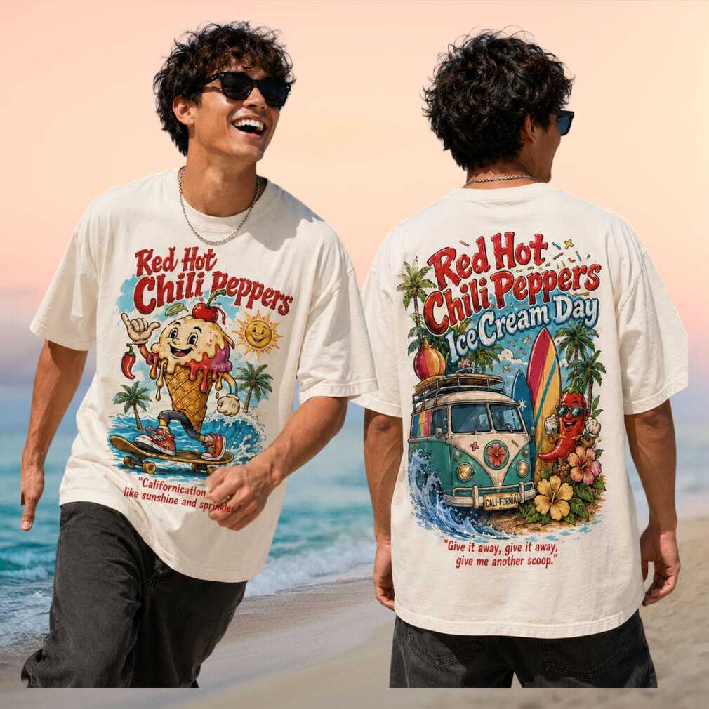 Red Hot Chili Peppers Ice Cream Day 2026 Retro Summer Men Women Shirt