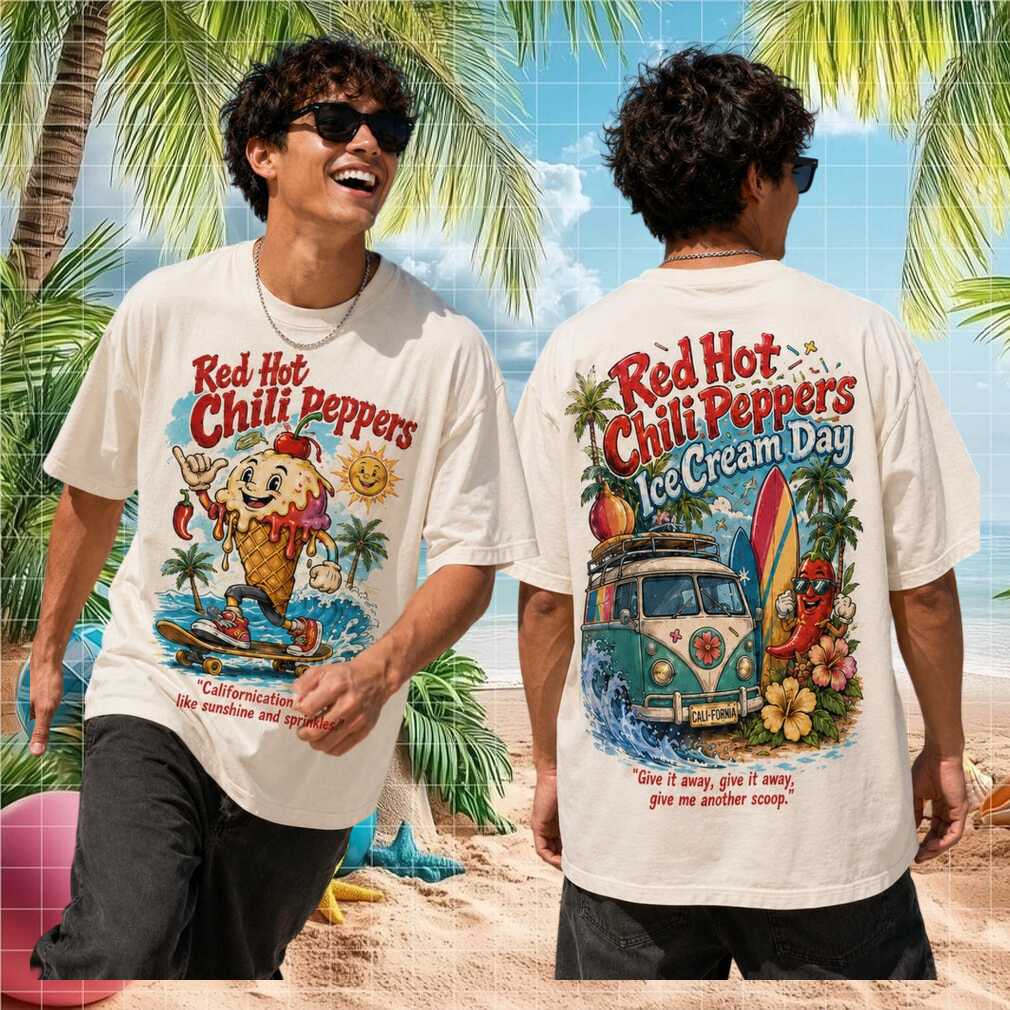 Red Hot Chili Peppers Ice Cream Day 2026 Retro Summer Men Women Shirt