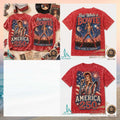 Red White And David Bowie America 250 Patriotic Ziggy Stardust Shirt - Limotees LLC