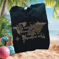 Refugee Support Geographical Luck World Map Quote T Shirt - Limotees LLC
