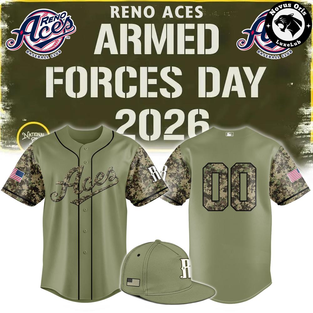 Reno Aces Armed Forces Day 2026 Baseball Jersey