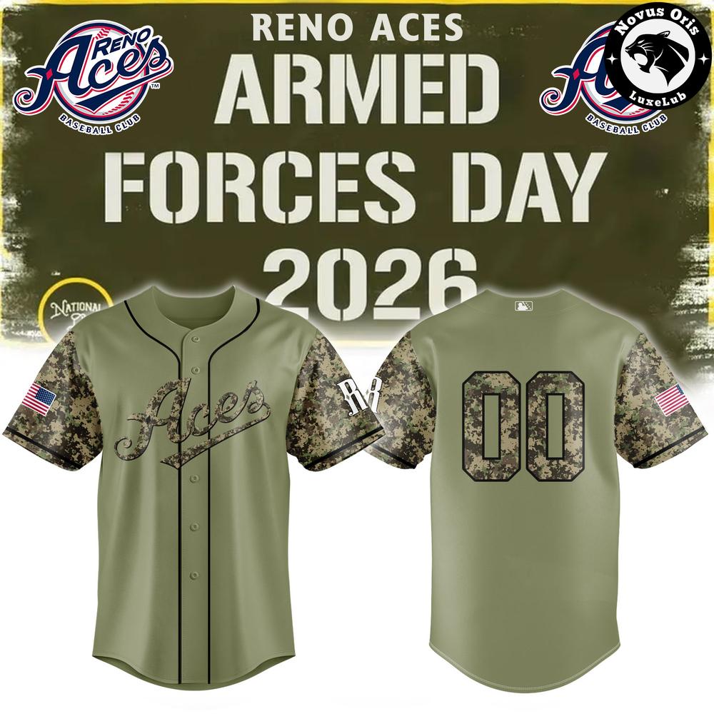 Reno Aces Armed Forces Day 2026 Baseball Jersey