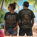 Riley Green Harley Davidson Freedom In My Bones Country Biker Green Women Men Shirt - Limotees LLC