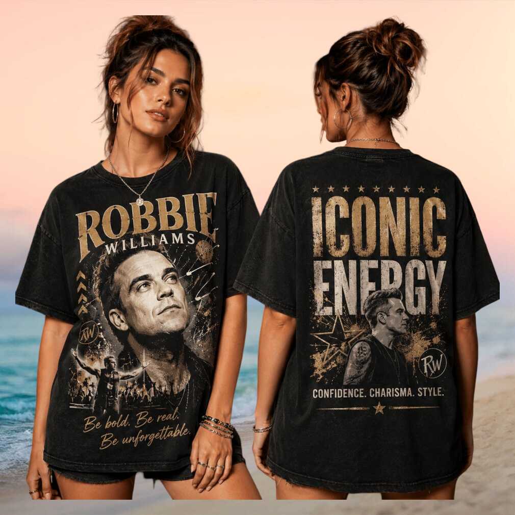 Robbie Williams Live Concert Iconic Energy Pop Tour Shirt