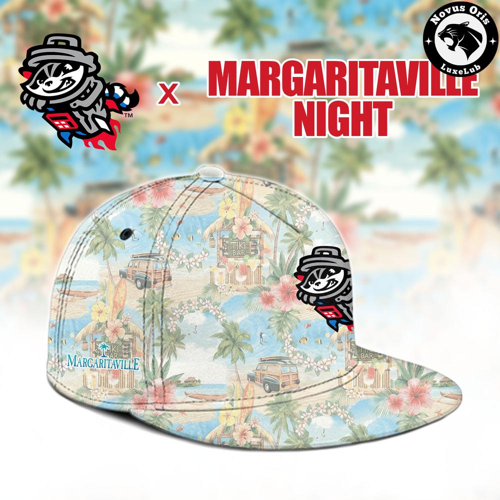 Rocket City Trash Pandas x Margaritaville Night Hawaiian Limited Edition Baseball Jersey
