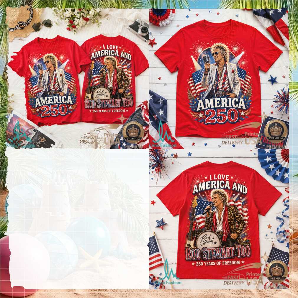 Rod Stewart America 250 Years Of Freedom Rock Legend Graphic Shirt - Limotees LLC