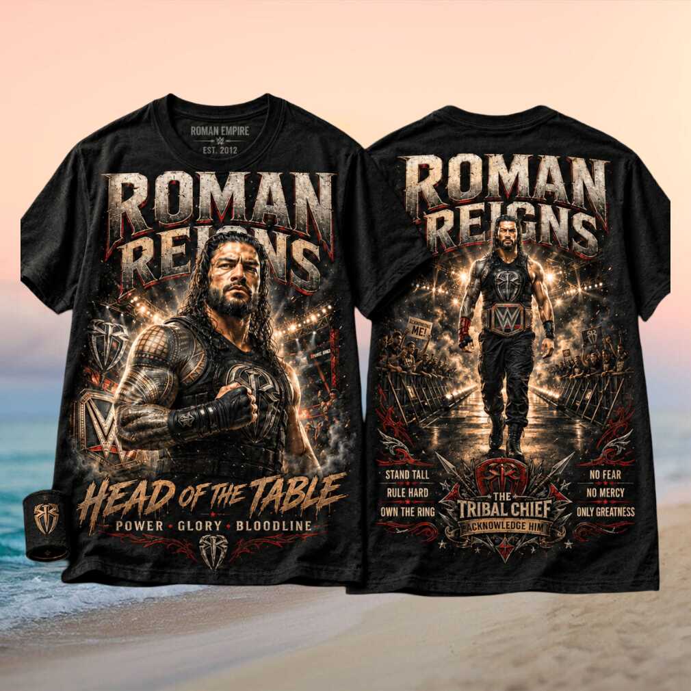 Roman Reigns Head Of The Table Tribal Chief WWE Wrestling Retro Men Shirt