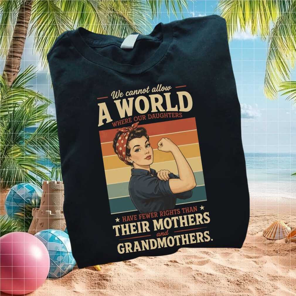 Rosie The Riveter Womens Rights Feminist Vintage Graphic T Shirt - Limotees LLC