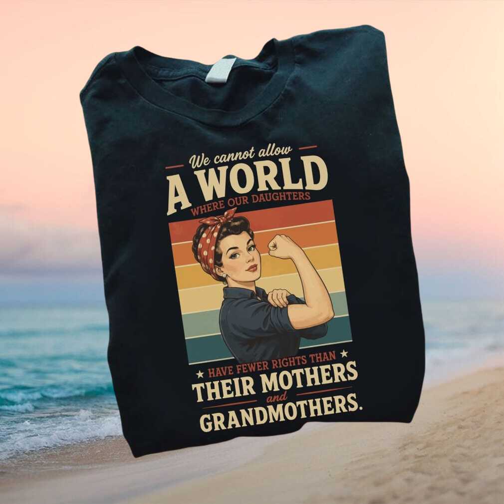 Rosie The Riveter Womens Rights Feminist Vintage Graphic T Shirt - Limotees LLC