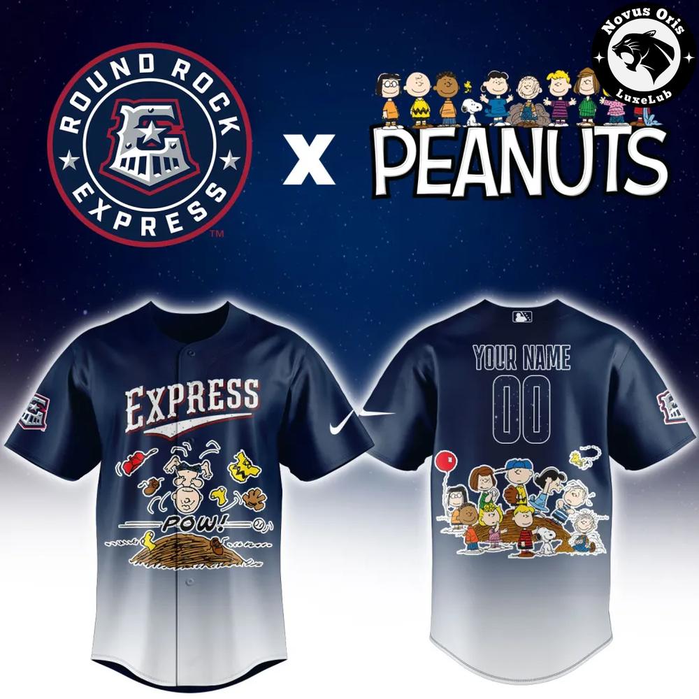Round Rock Express x Peanuts Night Limited Edition Baseball Jersey