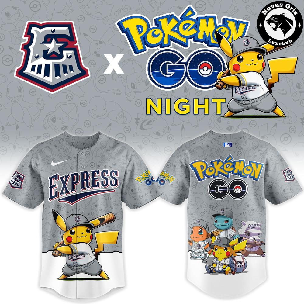 Round Rock Express x Pokemon GO Night Limited Edition Baseball Jersey