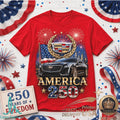 Cadillac Car America 250 Years of Freedom Patriotic Shirt - Limotees LLC