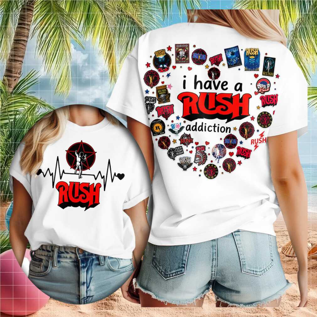 Rush Band Addiction Heartbeat Logo Graphic Shirt - Limotees LLC