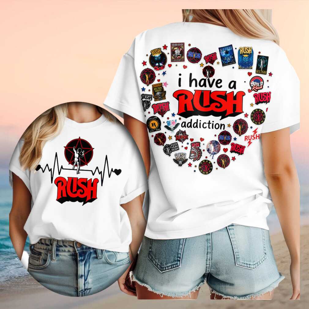 Rush Band Addiction Heartbeat Logo Graphic Shirt - Limotees LLC