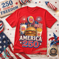 Burger King Logo America 250 Years of Freedom Patriotic Shirt - Limotees LLC