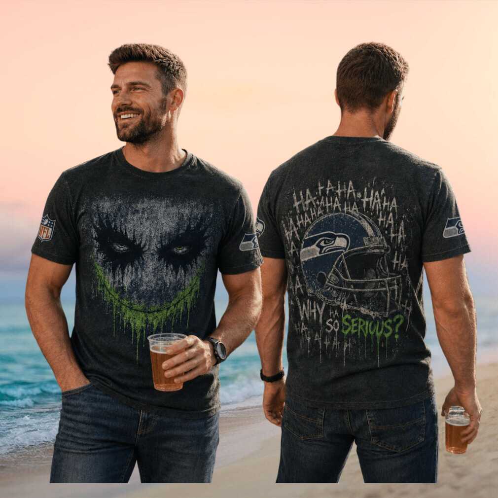 Seattle Seahawks Joker Helmet Why So Serious Shirt