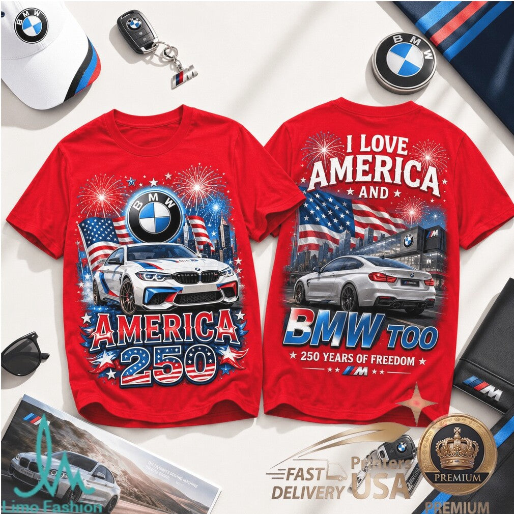 BMW America 250 Years of Freedom Patriotic Sport Shirt - Limotees LLC