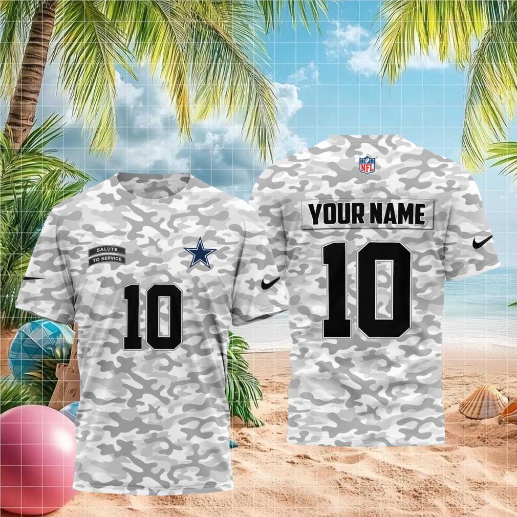 Dallas Cowboys Football Salute to Service Camo Shirt