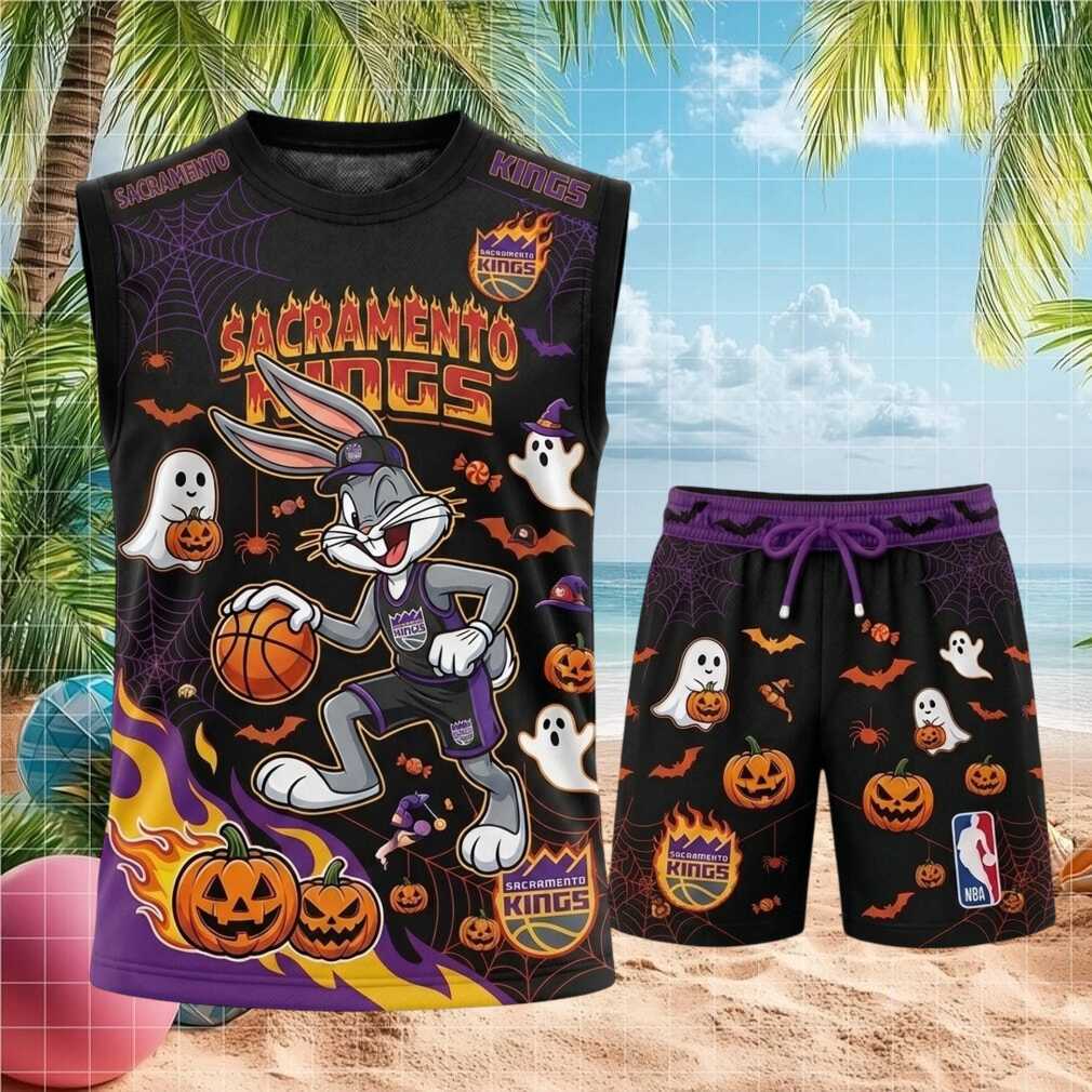 Sacramento Kings Bugs Bunny Halloween Spooky Basketball Shirt