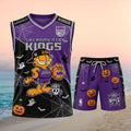 Sacramento Kings Garfield Halloween Pumpkin Basketball Shirt