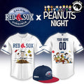 Salem Red Sox x Peanuts Night Baseball Jersey - Custom White Snoopy Shirt