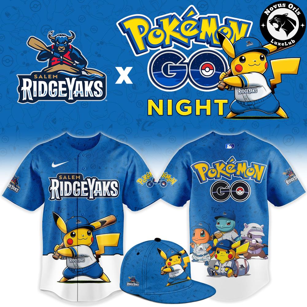 Salem RidgeYaks x Pokemon GO Night 2026 Limited Edition Baseball Jersey
