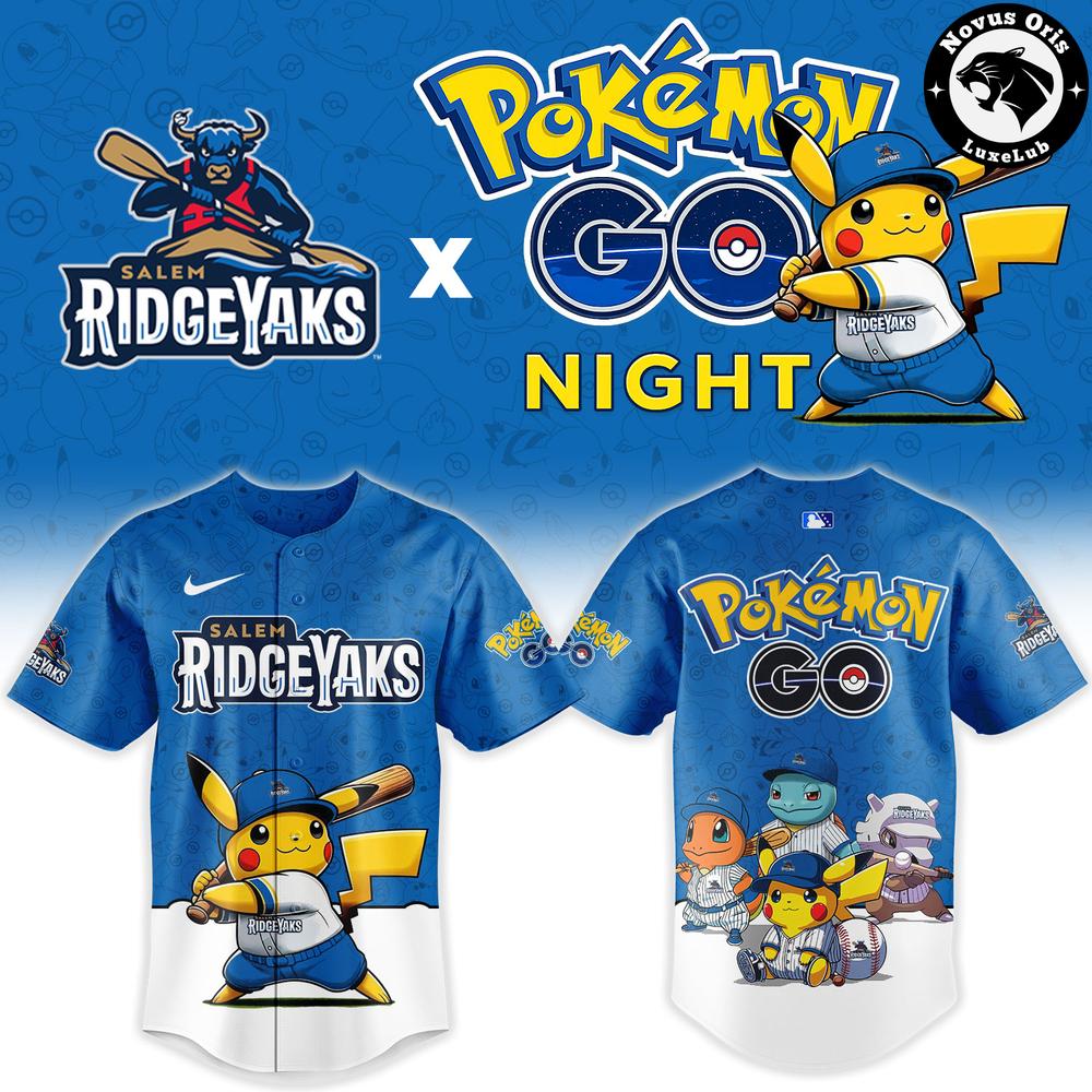 Salem RidgeYaks x Pokemon GO Night 2026 Limited Edition Baseball Jersey