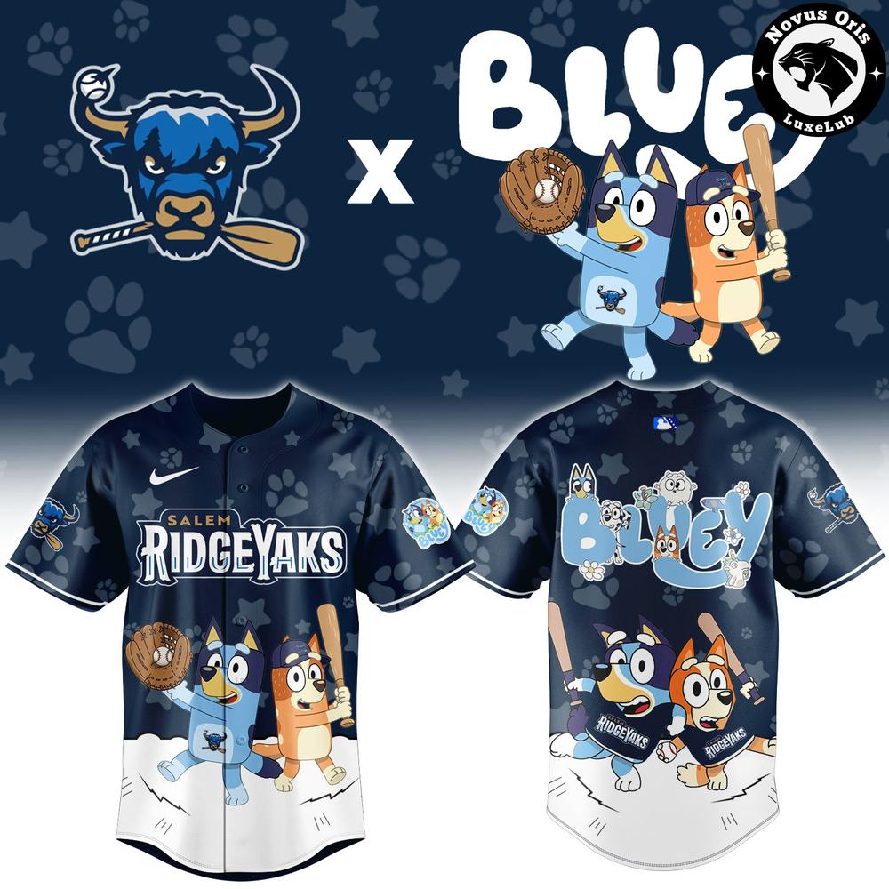 Salem Ridgeyaks x Bluey & Bingo Baseball Jersey