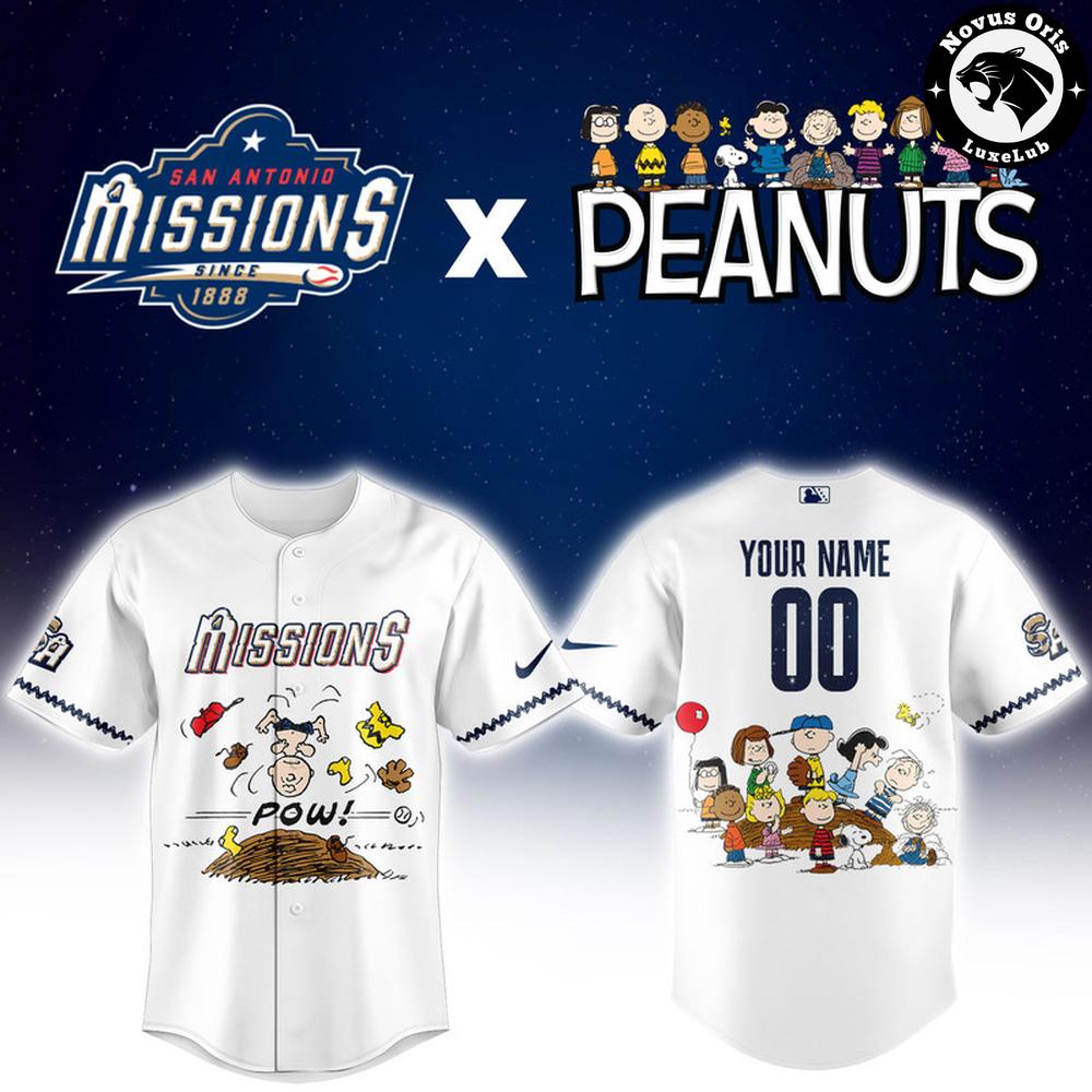 San Antonio Missions x Peanuts Night Limited Edition Baseball Jersey