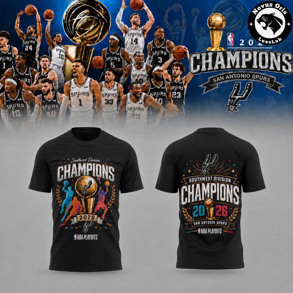 San Antonio Spurs 2026 Southwest Division Champions Limited T Shirt