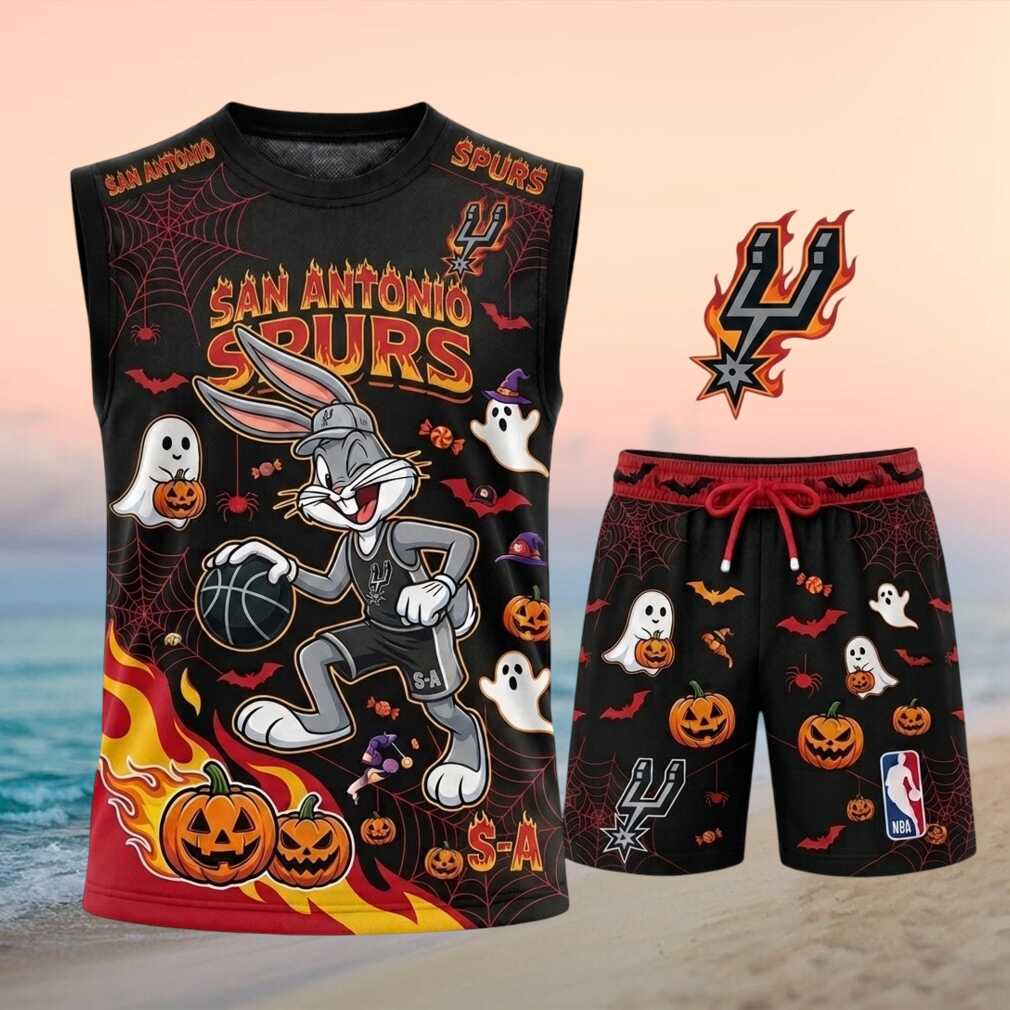 San Antonio Spurs Bunny Basketball Halloween Shirt