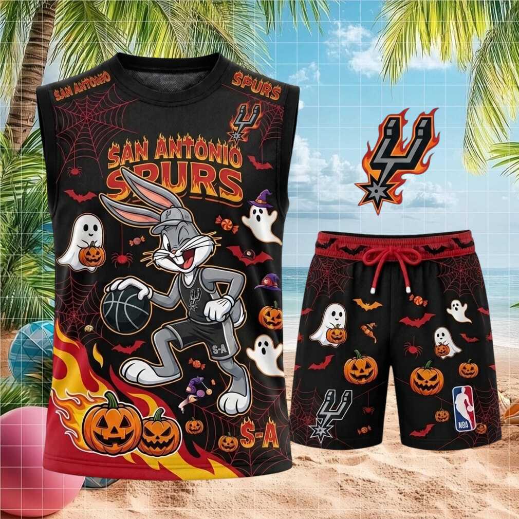 San Antonio Spurs Bunny Basketball Halloween Shirt