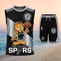 San Antonio Spurs Garfield Basketball Shirt