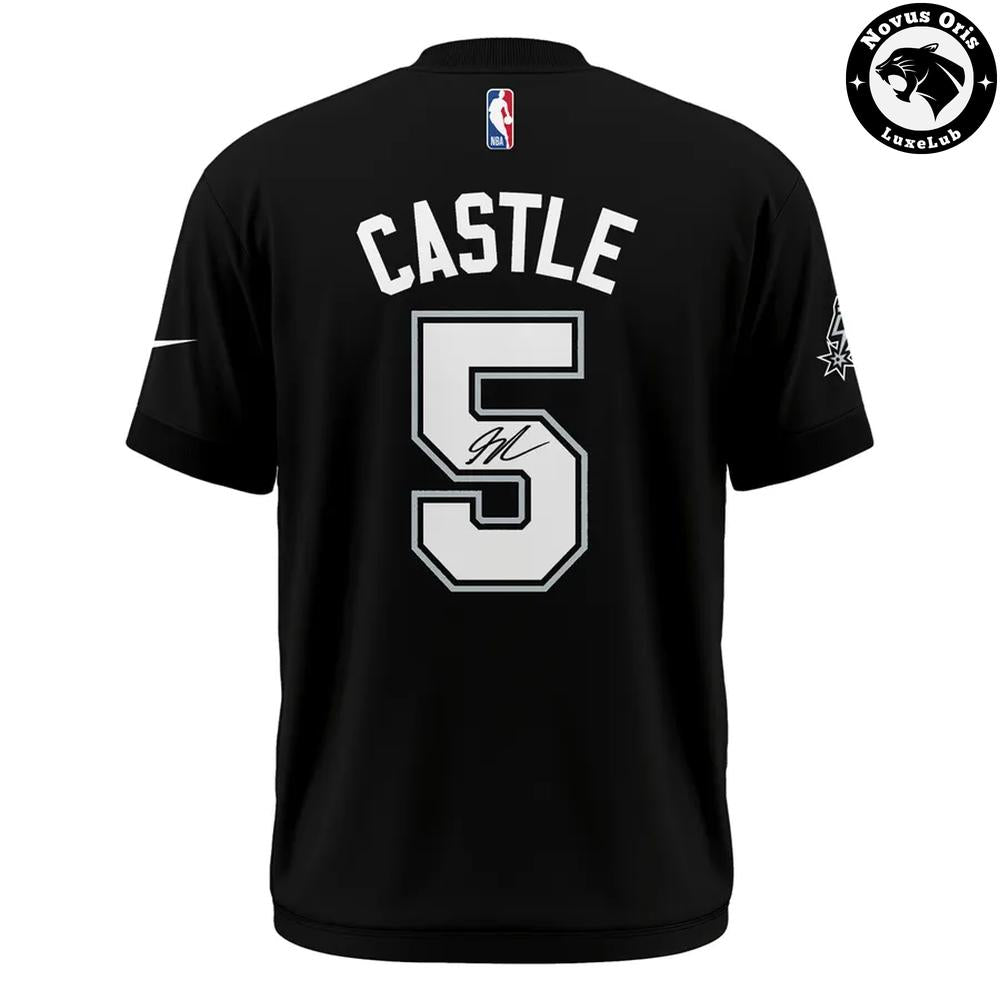 San Antonio Spurs Stephon Castle Action Graphic T-Shirt