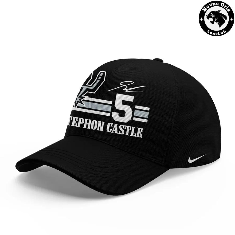 San Antonio Spurs Stephon Castle Action Graphic T-Shirt